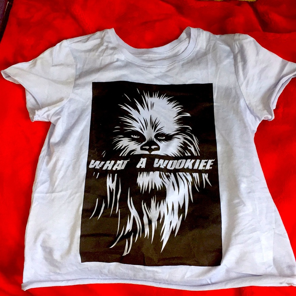 Baby Tee NWT Star Wars Medium What A Wookiee